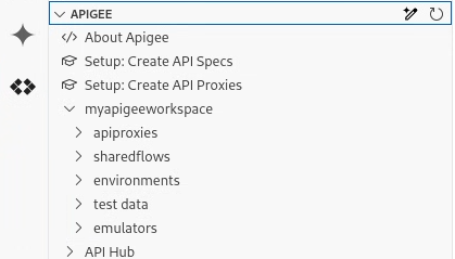 Sezione Apigee di Cloud Code