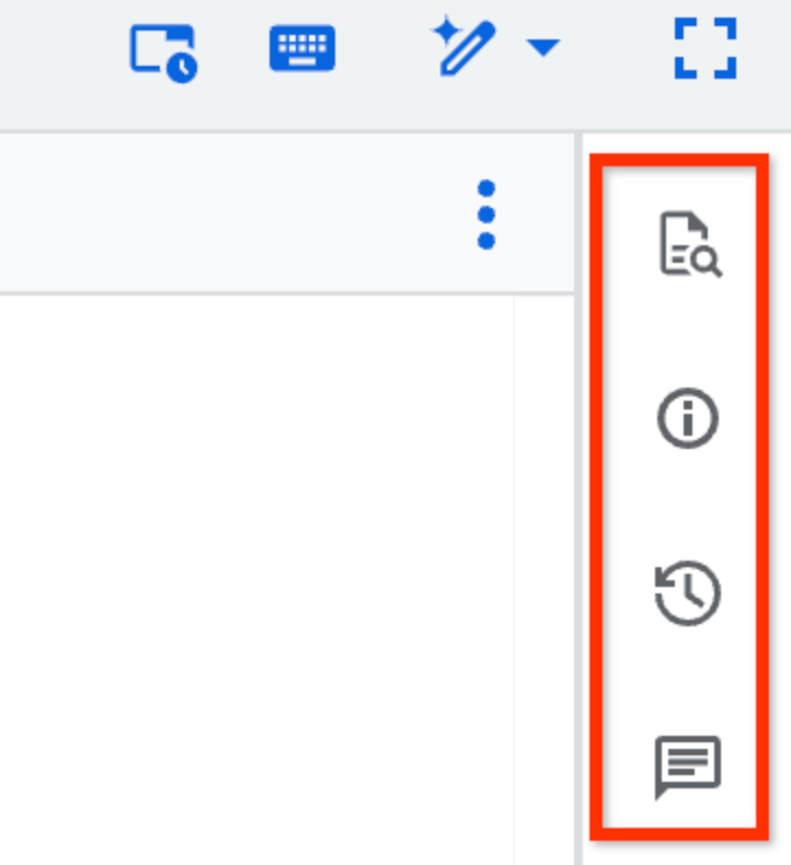 Toolbar adjacent to the notebook.
