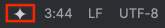 Bouton de complétion de code Gemini dans la barre d'état IntelliJ.