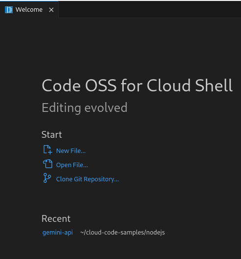 סביבות עבודה שנפתחו לאחרונה, כמו hello-world-1 ו-appengine-guestbook-python, זמינות בקטע Recent (אחרונות). לחיצה על השם המקושר שלהם פותחת את סביבת העבודה ב-Explorer